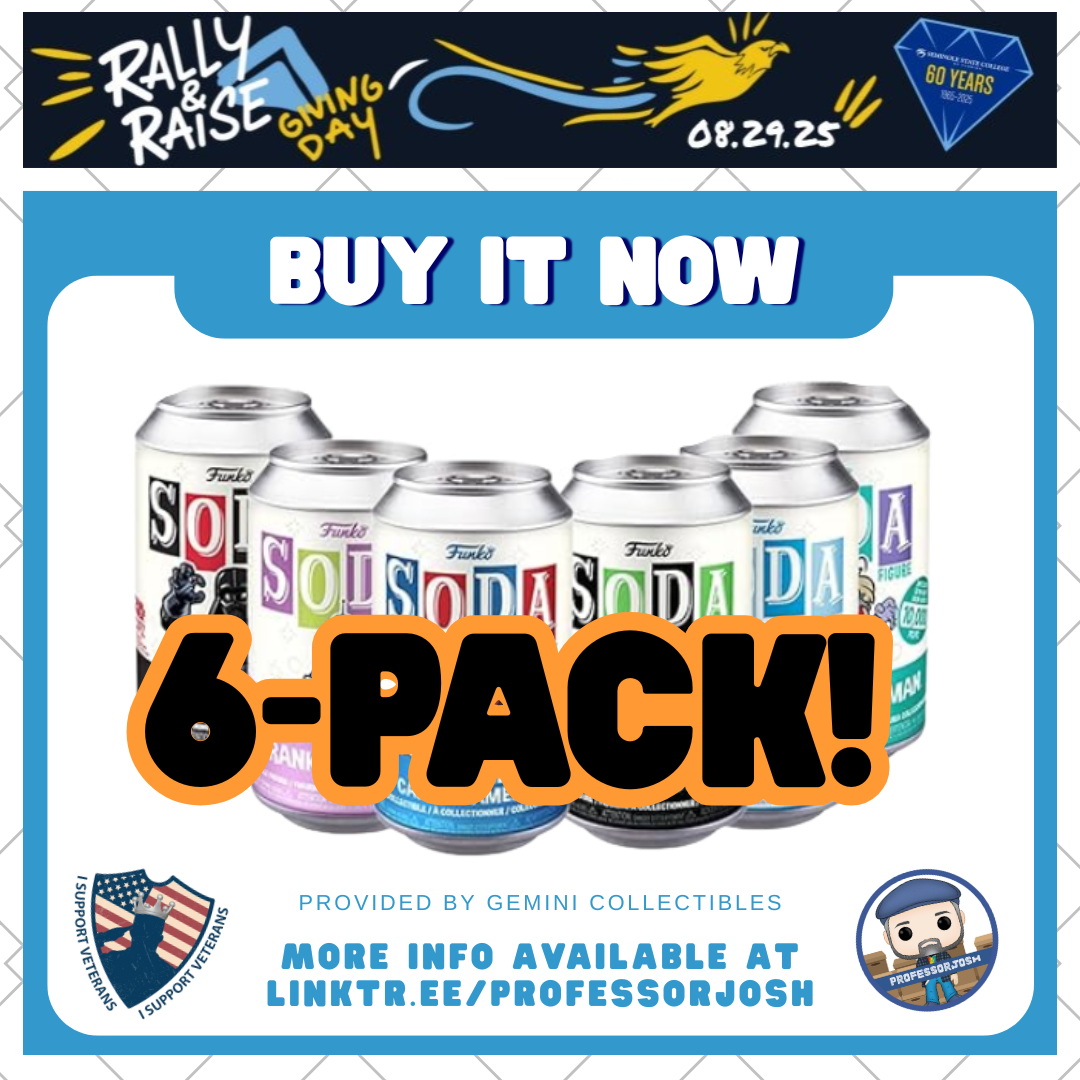 Charity Funko Soda 6 Pack