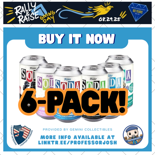 Charity Funko Soda 6 Pack