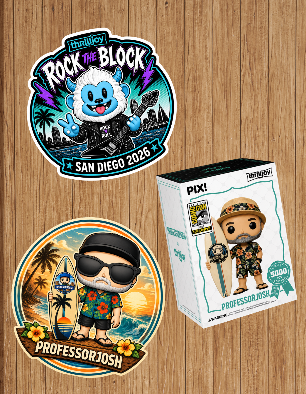 ProfessorJosh San Diego Sticker Pack